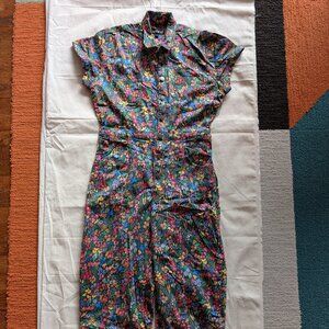 Mixed by Nasrin "Secret Garden" Print Jumpsuit (large)